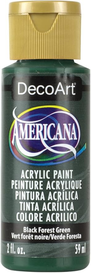 DecoArt DAO83-3 Americana Acrylic Paint, 2-Ounce, Black Forest Green | Amazon (US)