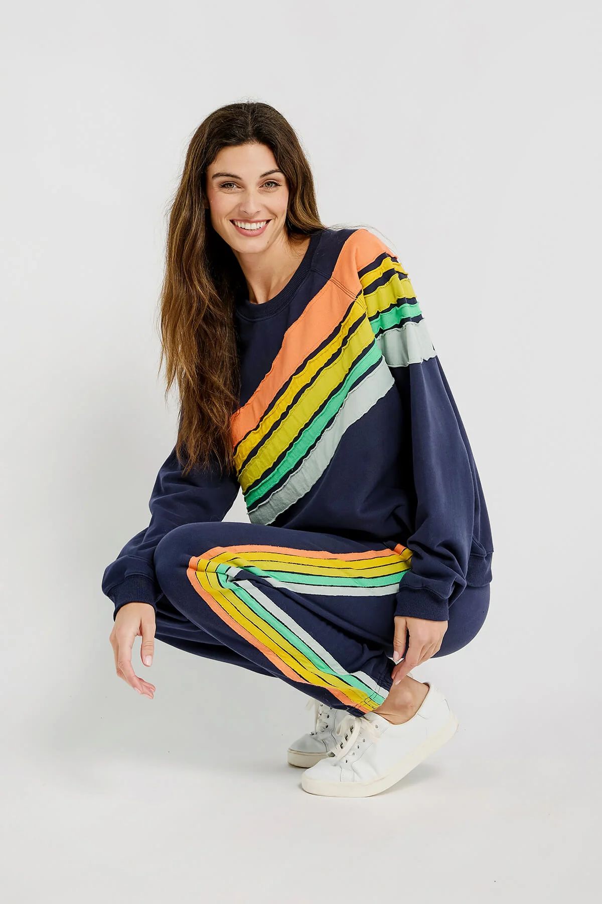 By Together Rainbow Detail Sweatpants | Social Threads