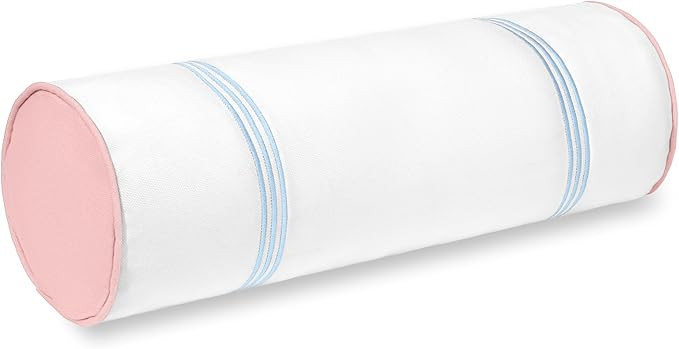 Hofdeco Premium Coastal Grandmillennial Patio Indoor Outdoor Bolster Pillow Cover Only, 6"x20" Wa... | Amazon (US)