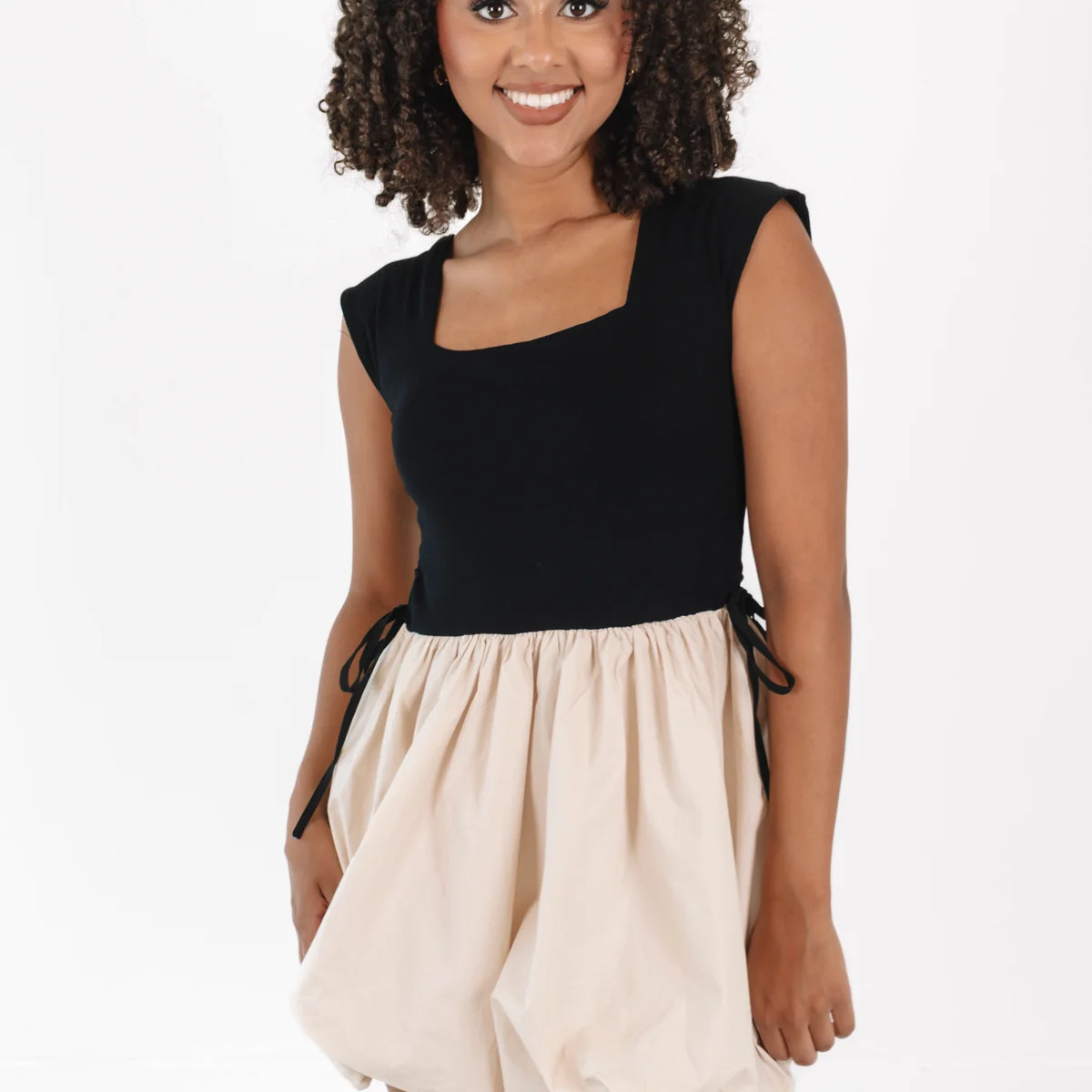 Take Me Away Dress - Black/Natural | The Impeccable Pig