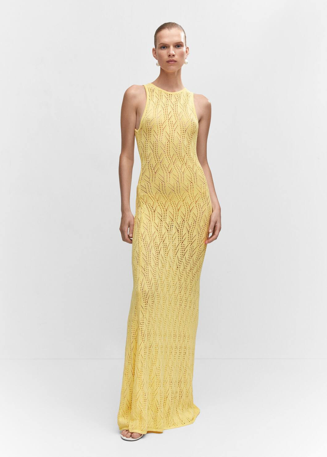 Open-work long dress -  Women | Mango USA | MANGO (US)