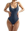 SUUKSESS Women Sexy Scoop Neck Thong Bodysuit Backless Cami Bodysuit Top | Amazon (US)