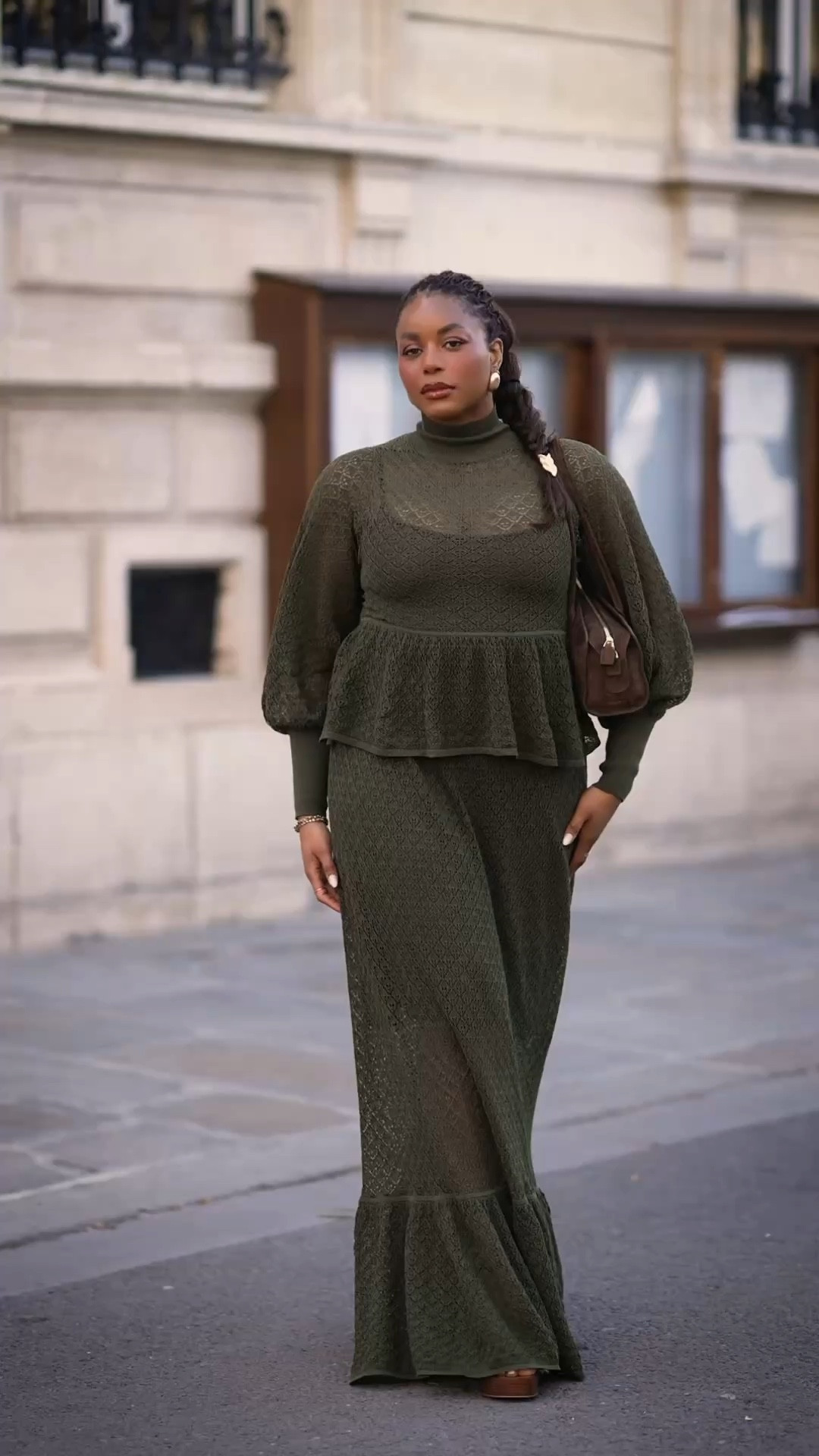 Paris fashion week at the Zimmermann show 🌟 wearing the cutest matching set featuring a green top and maxi skirt styled with gold hair accessories from lelet, a suede handbag, and platform heels from Steve Madden - linking this spring outfit below …For more links to date night outfits, spring outfits 2026, vacation outfits beach, easter basket stuffers, easter dress women, spring dresses, work outfits, st patricks day outfit women, business casual workwear, follow me on LTK! ✨

#LTKspring #LTKSeasonal #LTKspringtrends