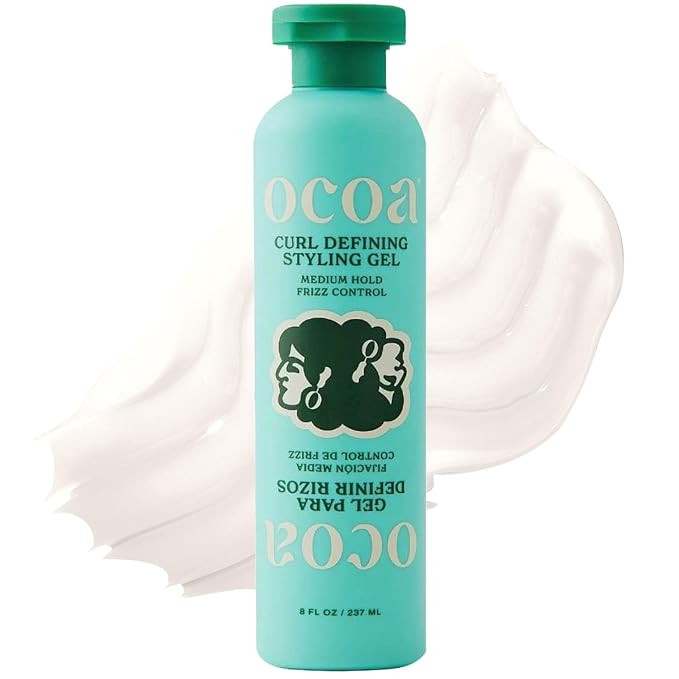 OCOA Beauty Curl Defining Styling Gel, Medium Hold, 8oz | Flaxseed, Mango Butter & Hibiscus, Friz... | Amazon (US)