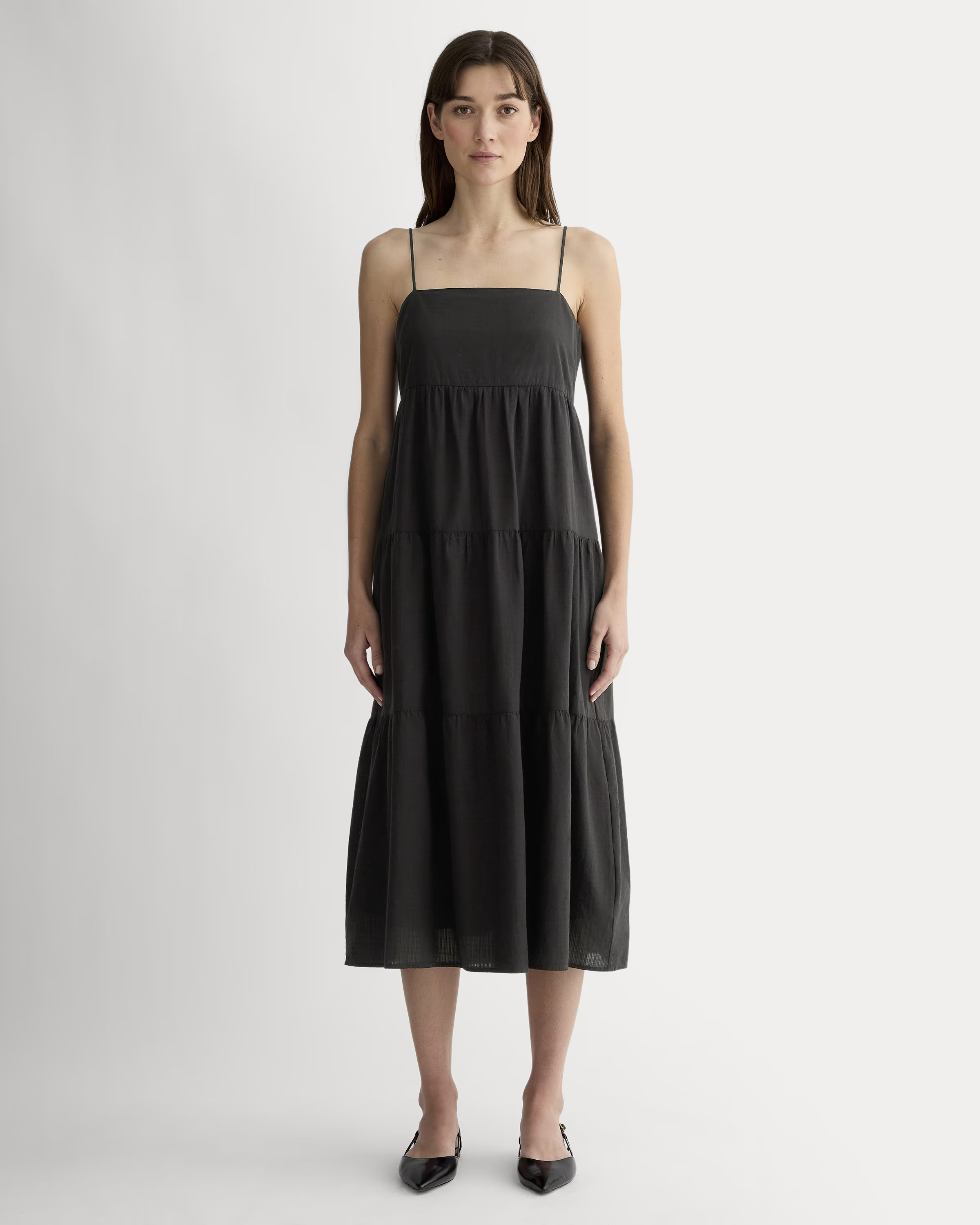 The Gauze Tiered Dress | Everlane