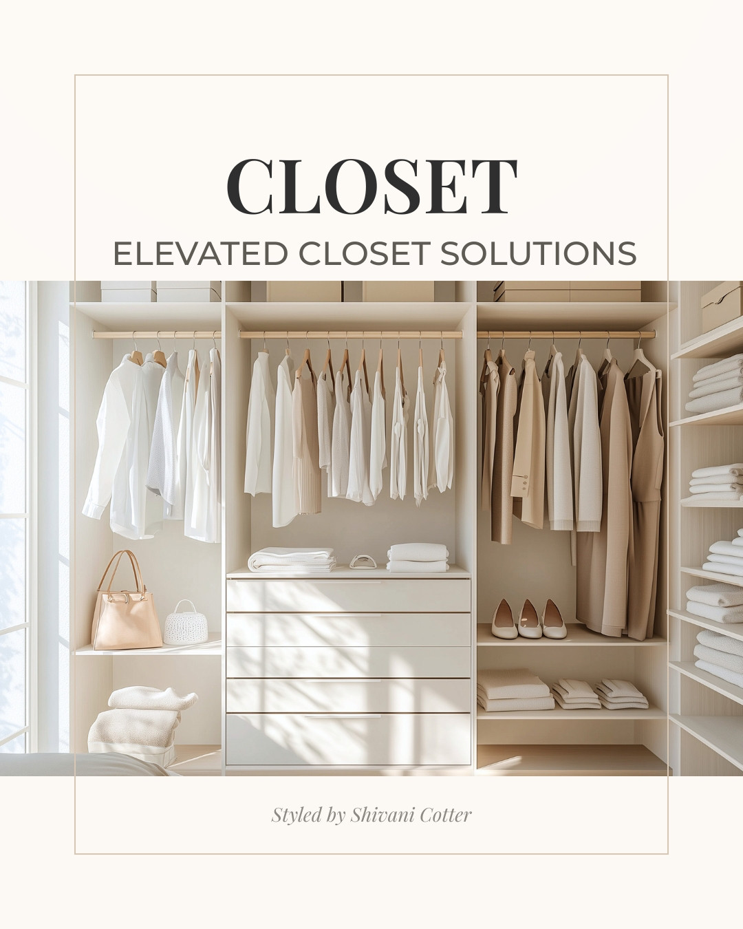 Closet Refresh | Elevated & Organized

Neutral closet organization ideas featuring a mix and match modular closet system, acrylic storage boxes, gold wall hooks, slim velvet hangers, labeled storage bins, shelf dividers, and belt organizers. A stylish and functional approach to organizing handbags, clothing, and accessories in a small space. 

 #LTKHome