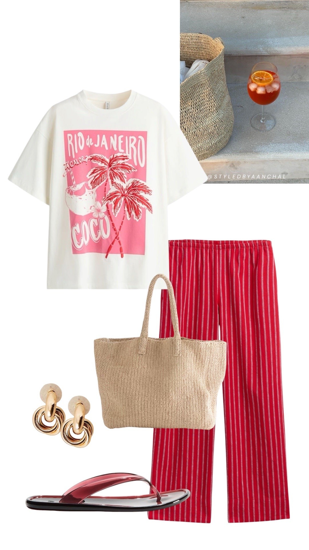 Graphic tee and striped pants outfit


Hm
Graphic tee
Red striped pants 
Gap
Jelly sandals

#LTKsummer #LTKtravel #LTKswimwear
