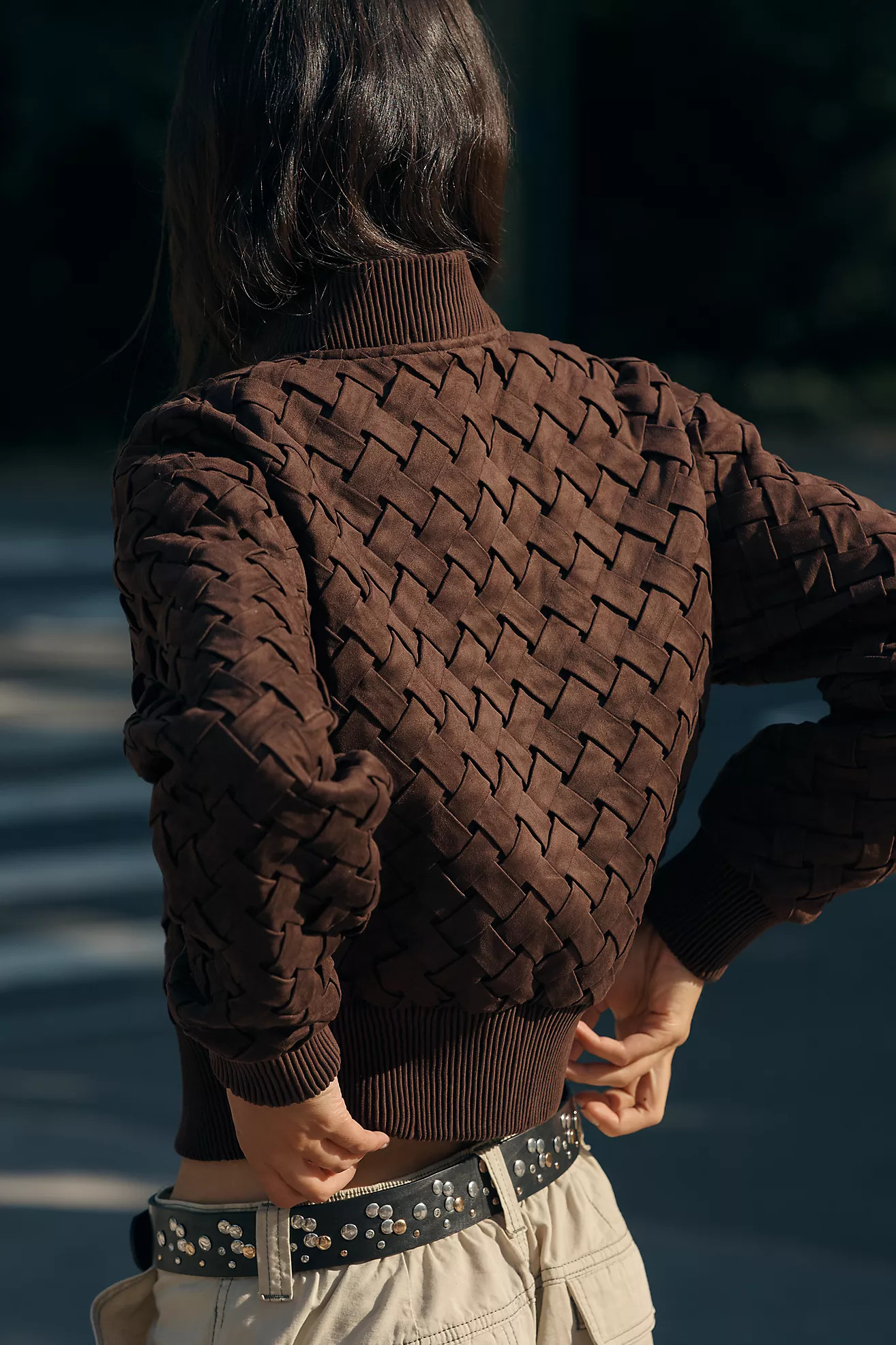 Avec Les Filles Faux Leather Crop Jacket | Anthropologie (US)
