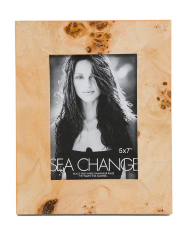 5x7 Burl Wood Photo Frame | TJ Maxx