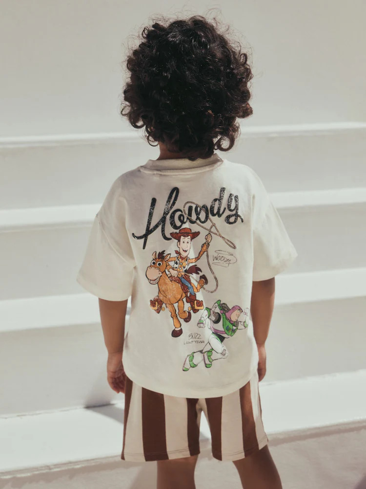 Ecru Toy Story T-Shirt and Shorts Set (3mths-8yrs) | Next US