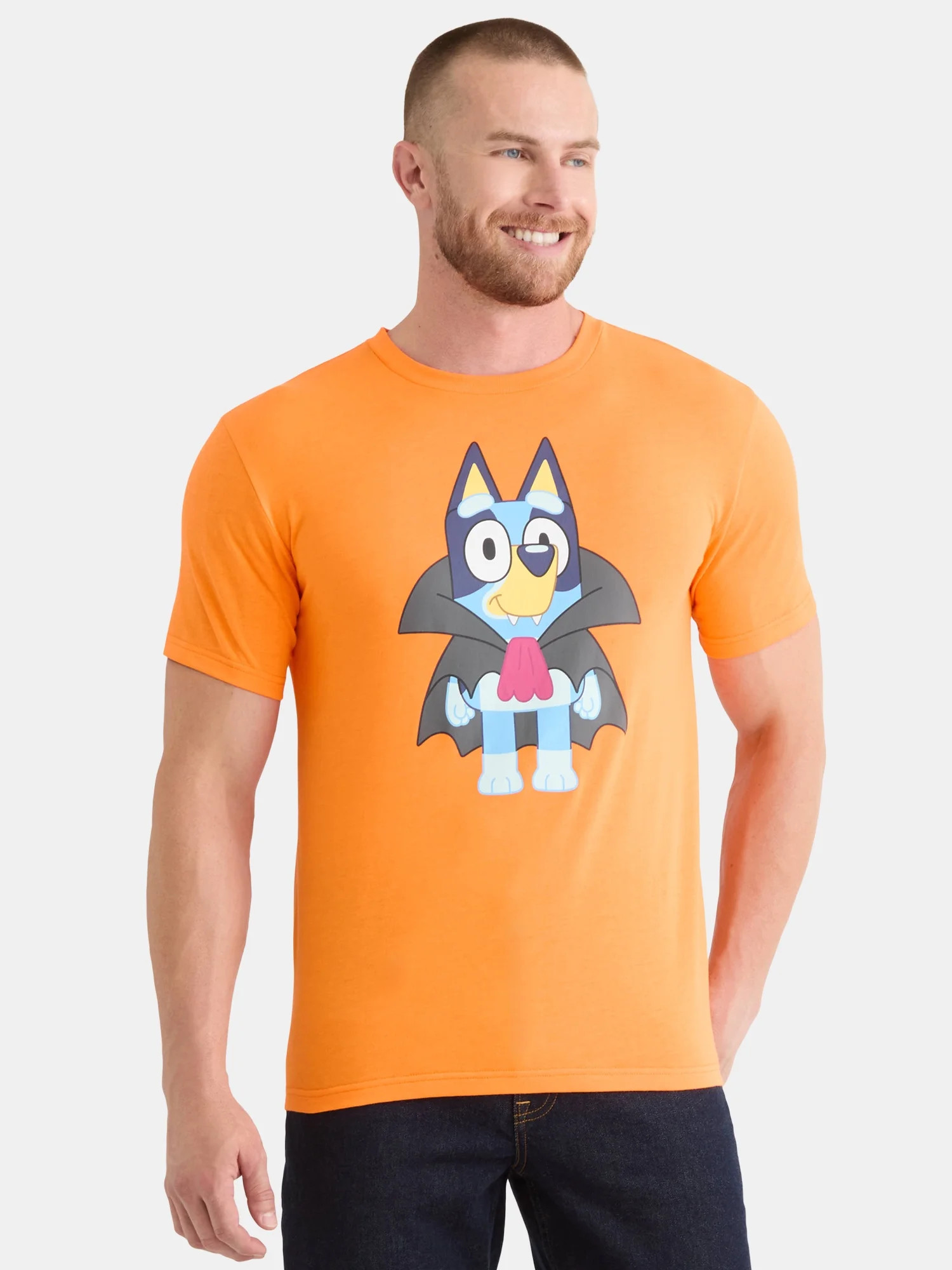 Bluey Men’s and Big Men's Halloween Graphic Tee with Short Sleeves, Sizes XS-3XL | Walmart (US)