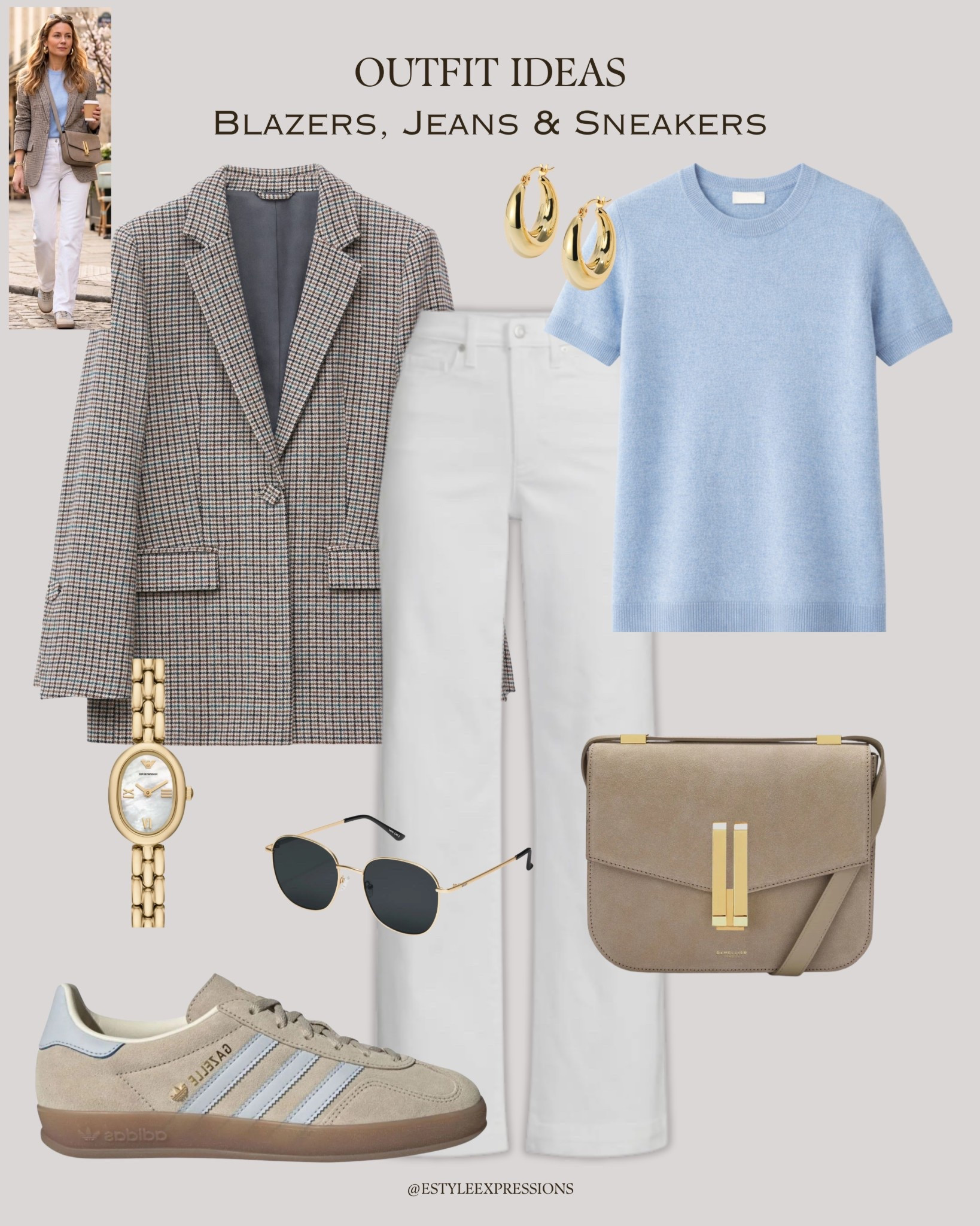 Spring outfits with blazers, jeans, and sneakers!✨👖👟

#LTKootd #LTKWorkwear #LTKSaleAlert