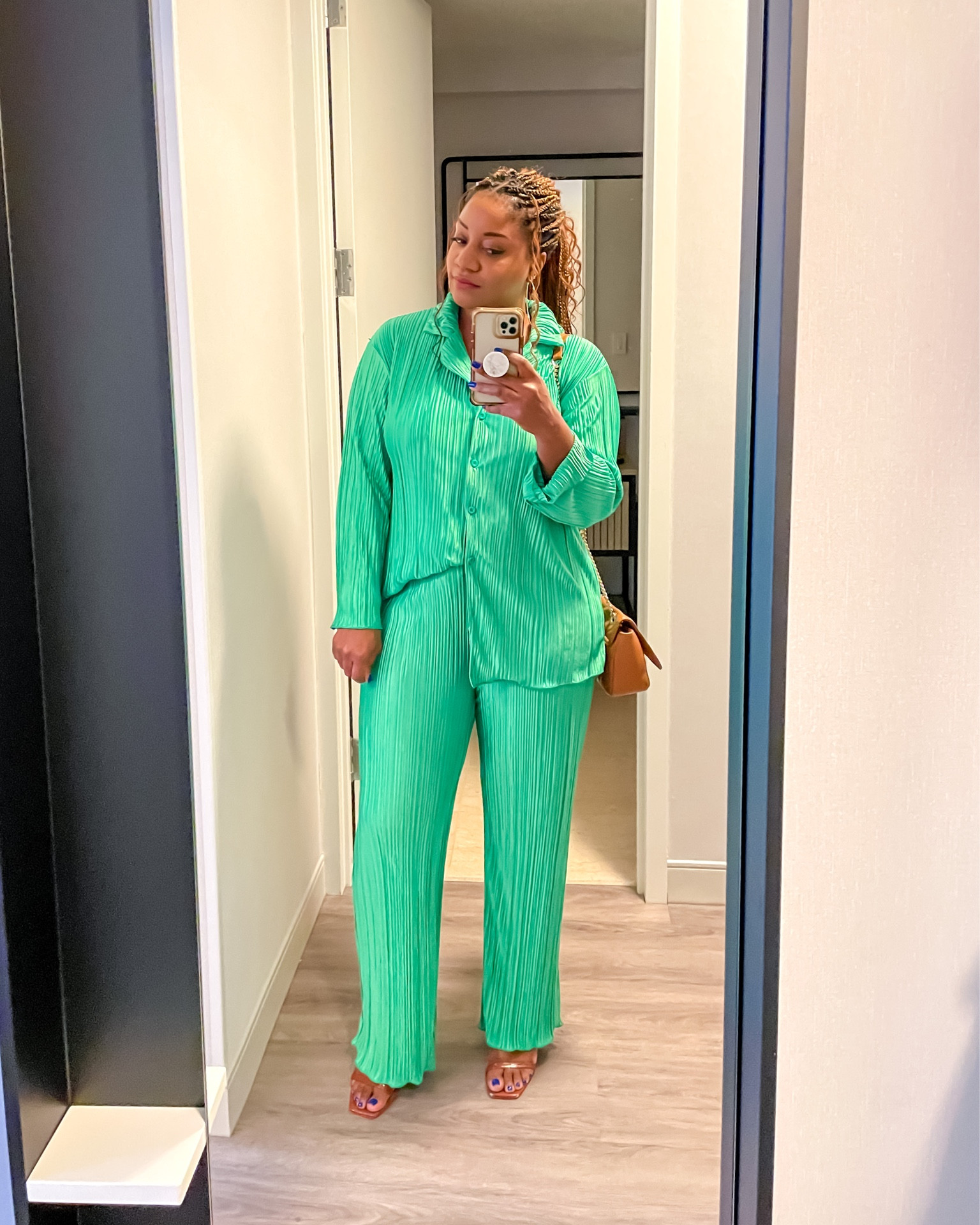 Love this green set 💚. I got compliments all evening! It’s TTS. Wearing a L.

#LTKunder50 #LTKSeasonal #LTKunder100