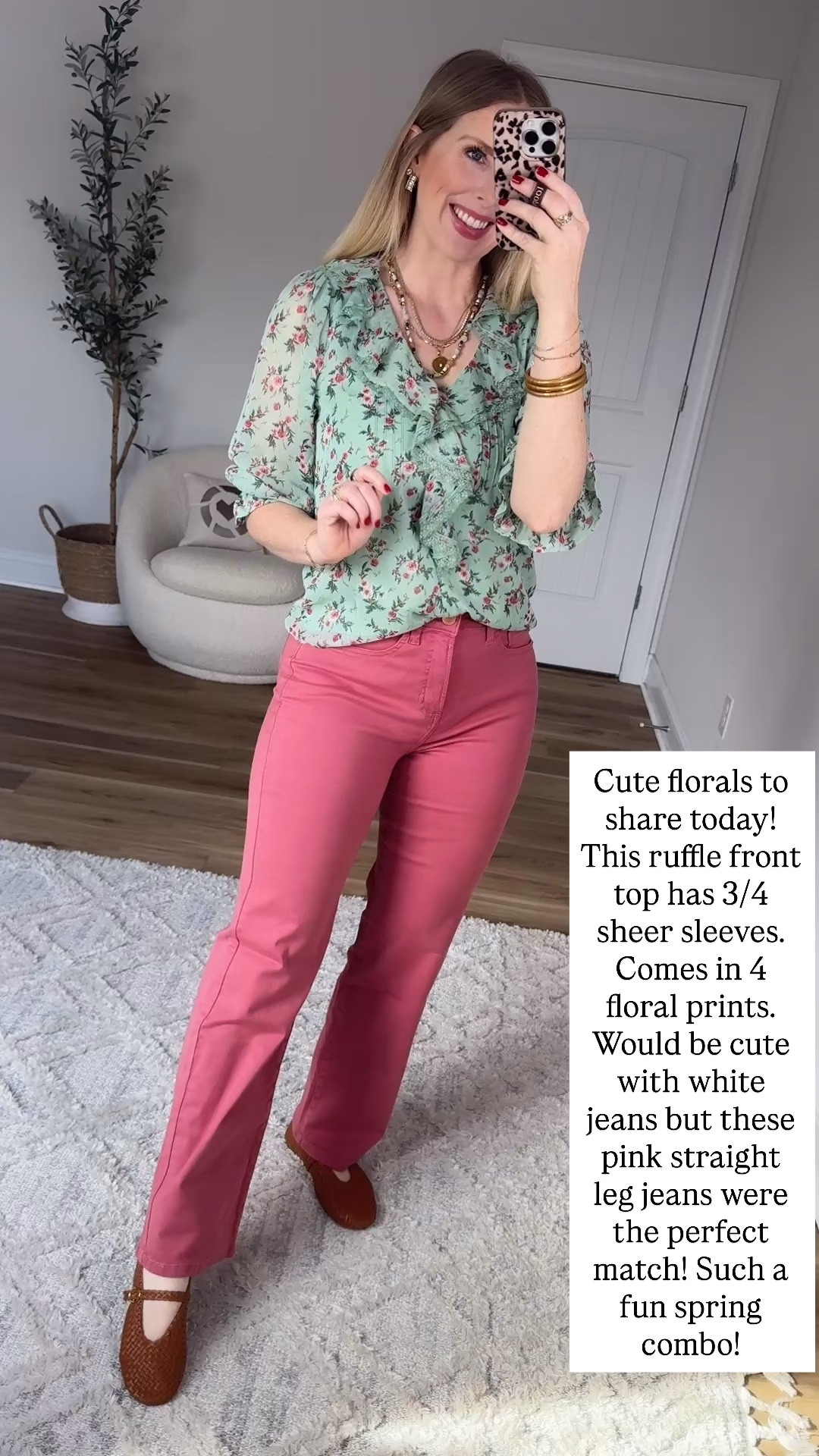 Kohls try on, floral top, pink jeans 

#LTKootd #LTKWorkwear