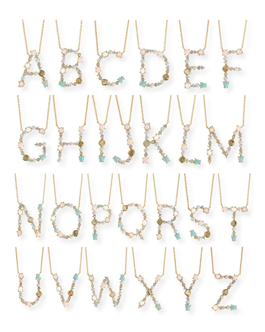 Tai Opal Monogram Necklace | Neiman Marcus