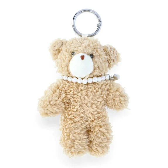 No Boundaries Women's Bag Charm, Tan Stuffed Bear | Walmart (US)