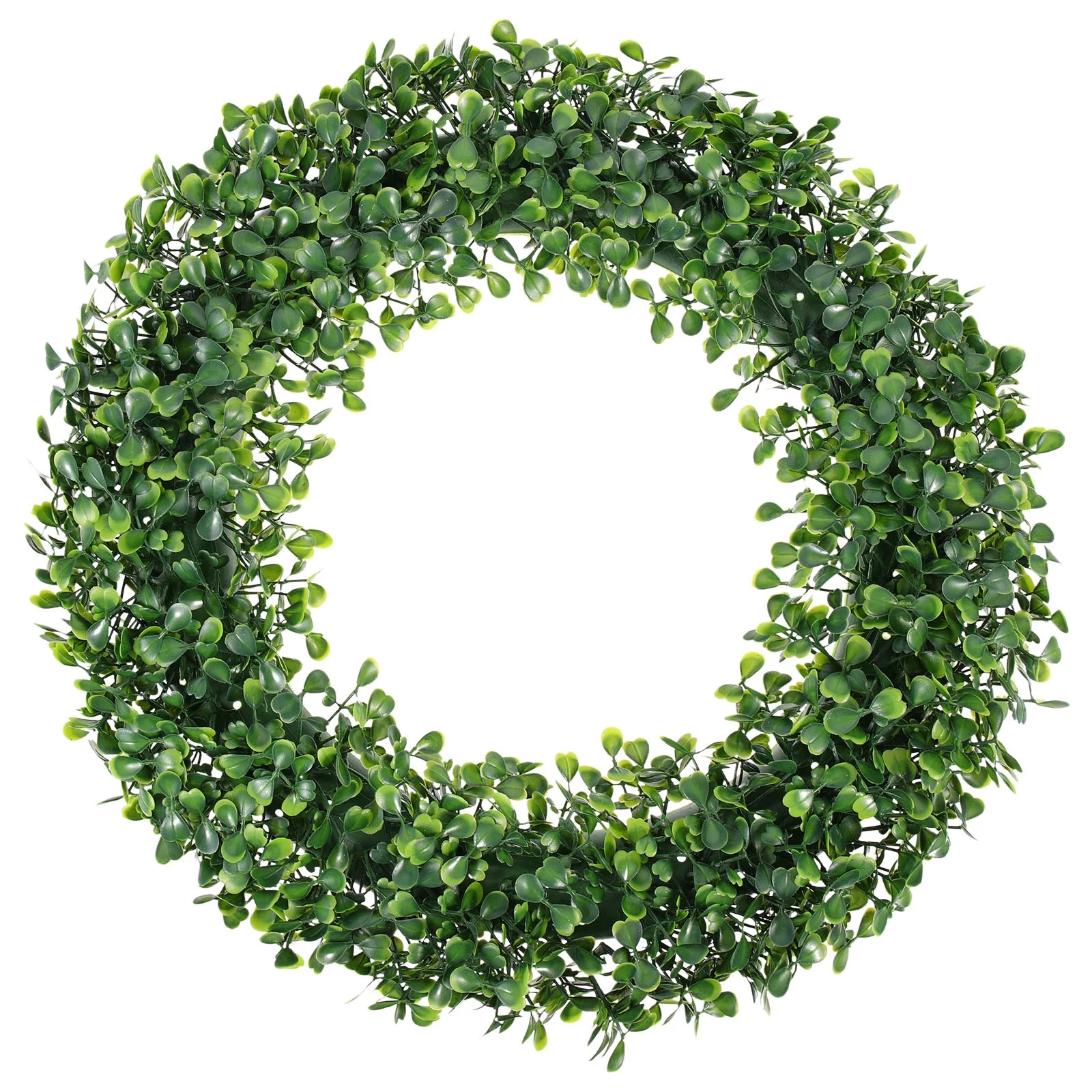 Qumonin Faux Boxwood Wreath Green Leaf Garland for Wedding & Party | Walmart (US)