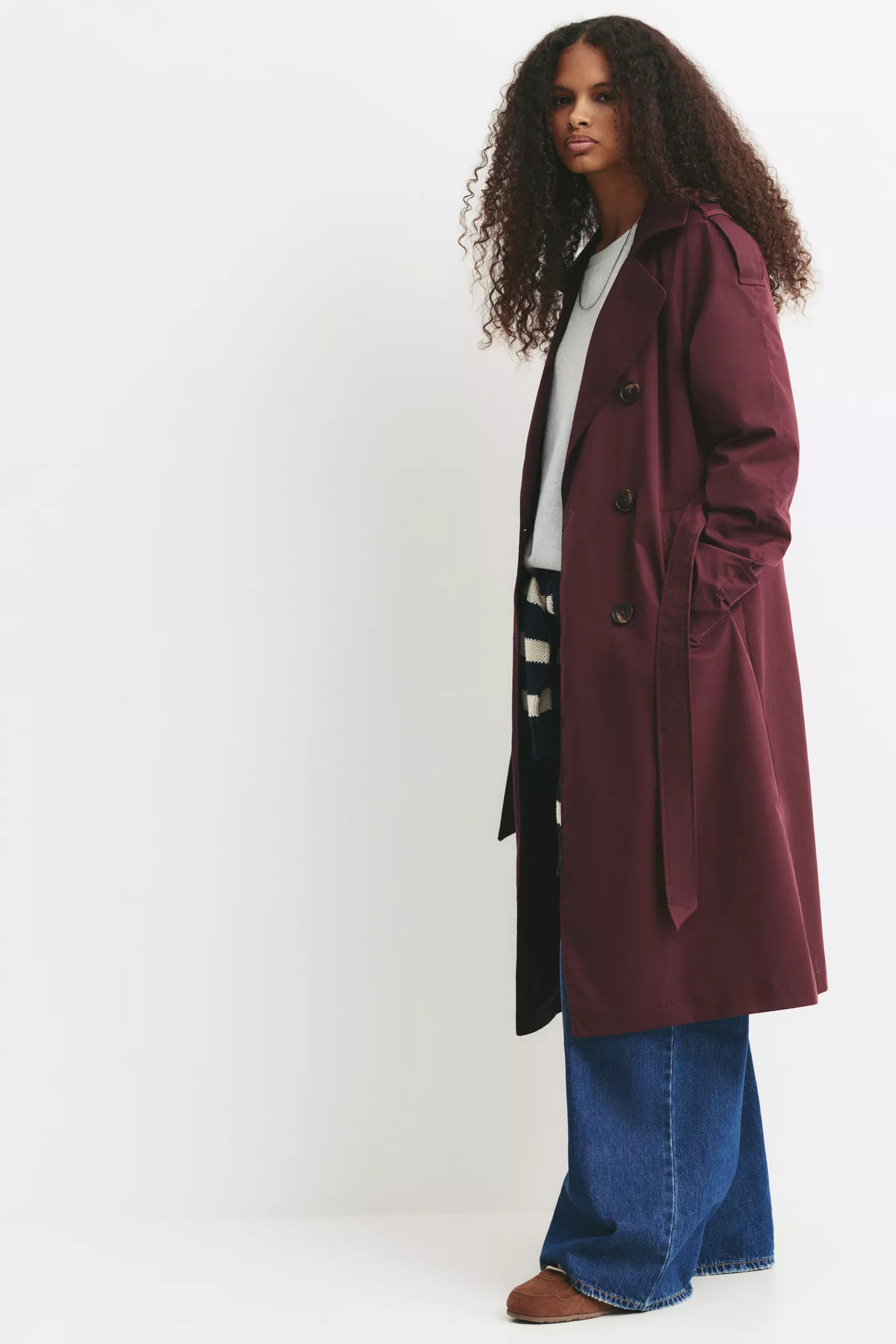 Belted trench coat | PULL and BEAR UK