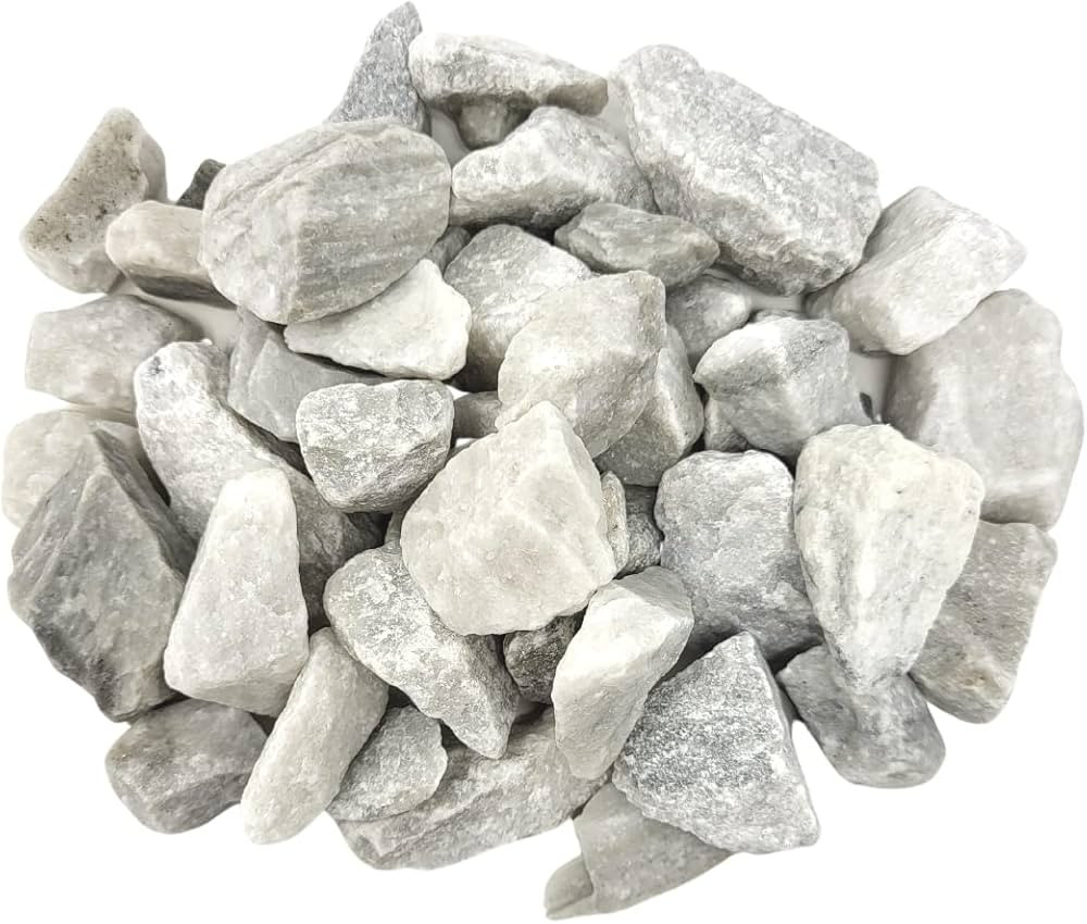 White Landscaping Rocks, White Gravel Marble Chips, 0.5 to 1.5 inches in Length, 2 Pounds of Rock... | Amazon (US)
