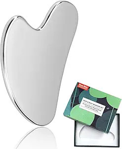 Rena Chris Gua Sha Facial Tools, Stainless Steel Gua Sha Board for SPA Acupuncture Therapy Trigge... | Amazon (US)