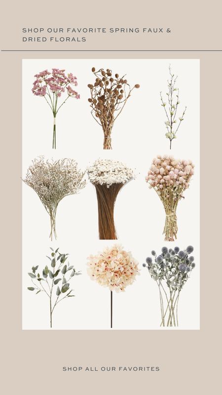 Spring Decor: faux and dried florals #spring #springdecor #homedecor

#LTKhome