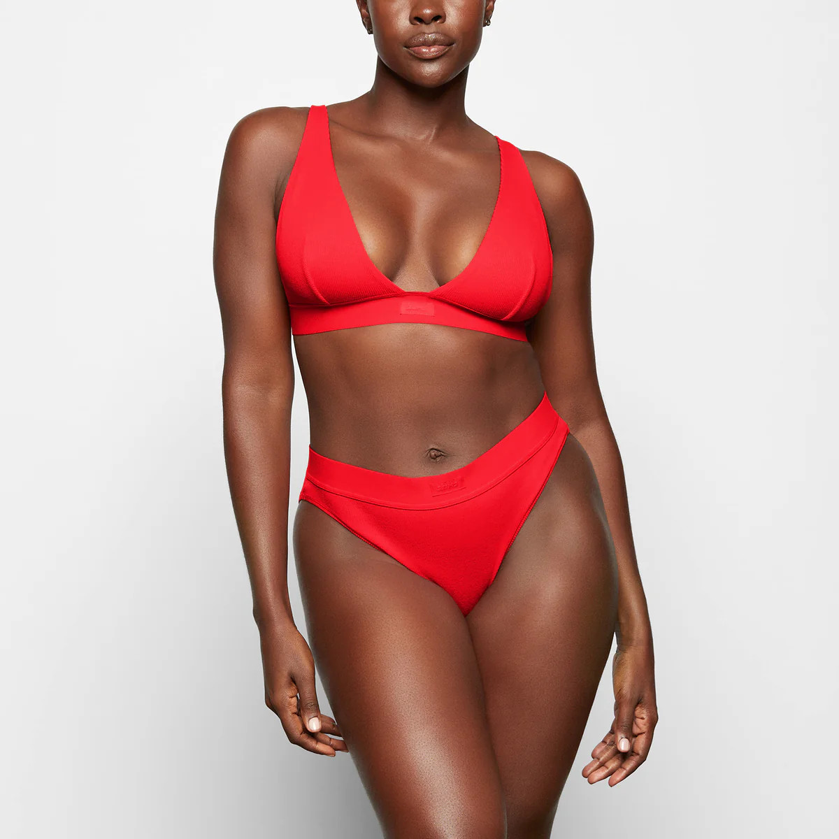 COTTON PLUNGE BRALETTE | SKIMS (US)