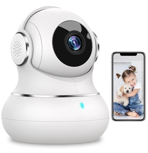 litokam Security Camera Indoor 2K, 360 Pan/Tilt Cameras for Home Security with Motion Detection, Baby Monitor for Pet/Dog with Night Vision, 2.4GHz WiFi Cam with Phone App & 2-Way Audio | Amazon (US)