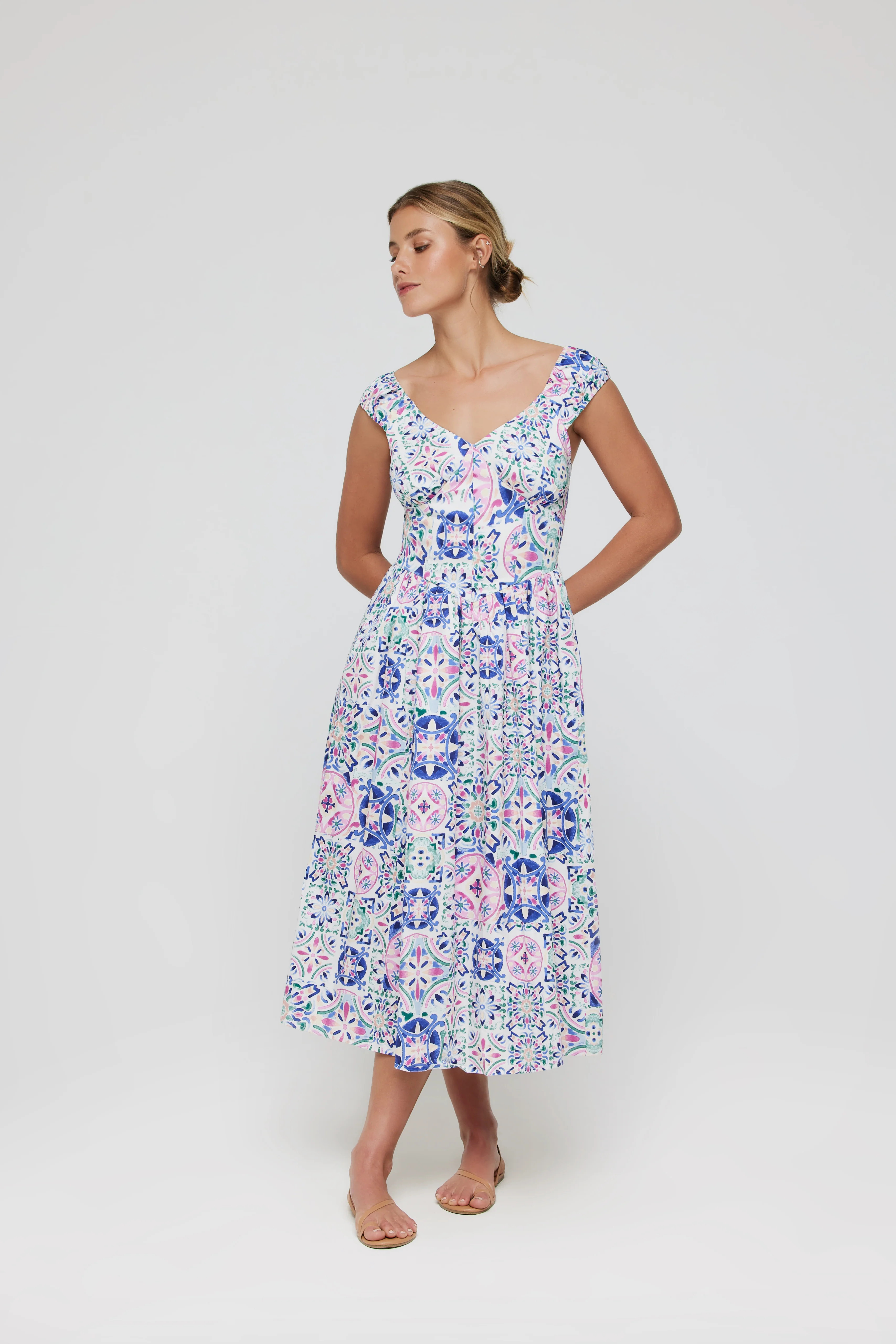 Ruched Midi Dress | Hermoza