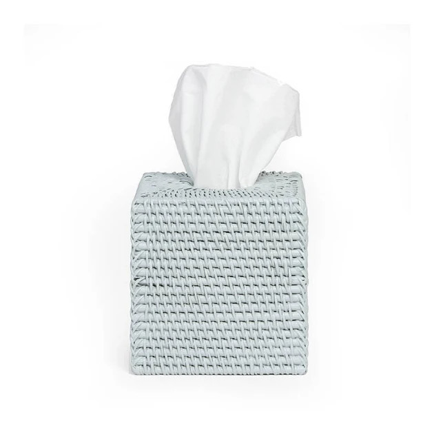 Watch Hill Tissue Box Cover - Light Gray | Cailini Coastal