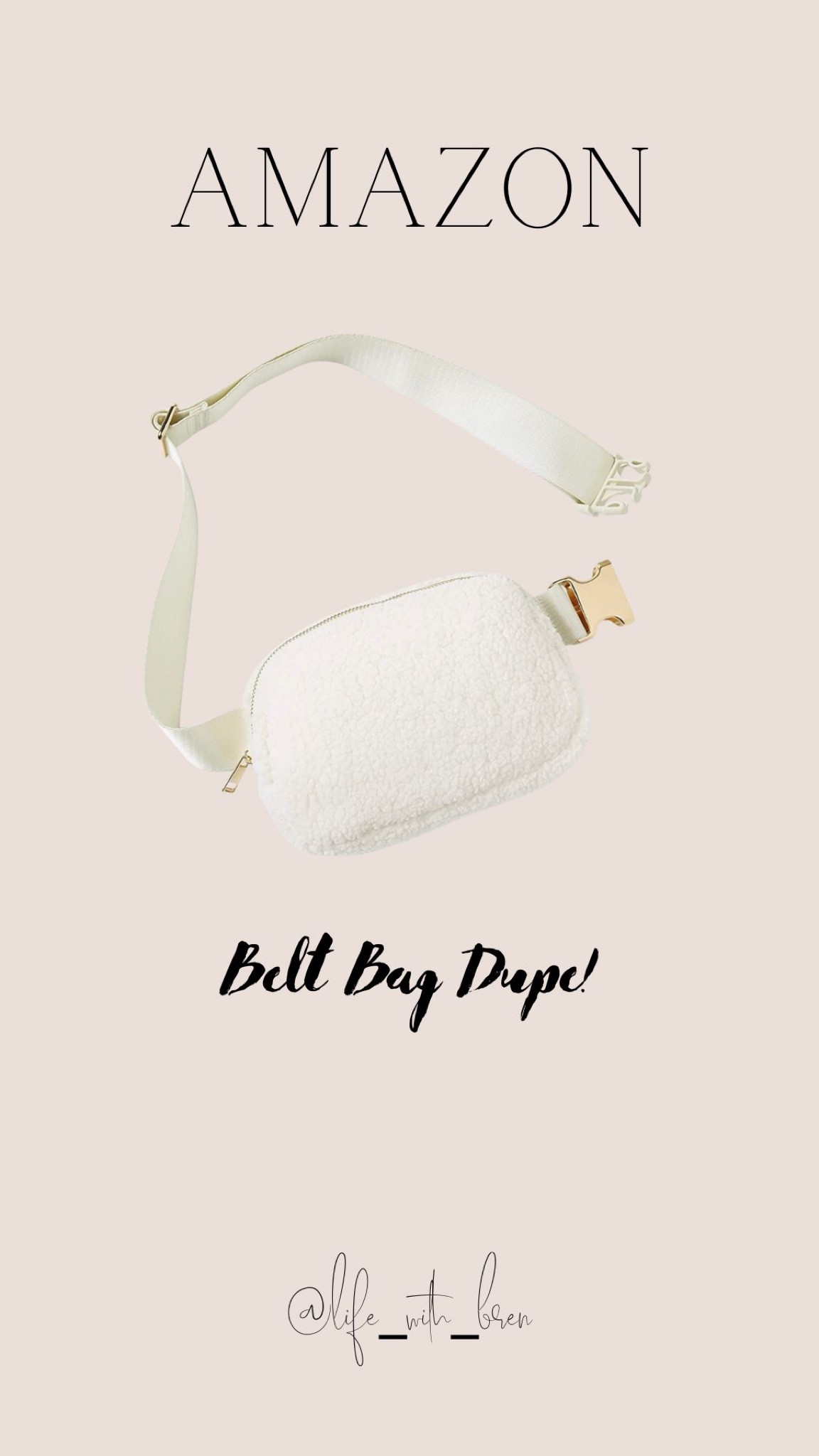 Amazon Sherpa belt bag

#LTKSeasonal #LTKitbag #LTKHoliday