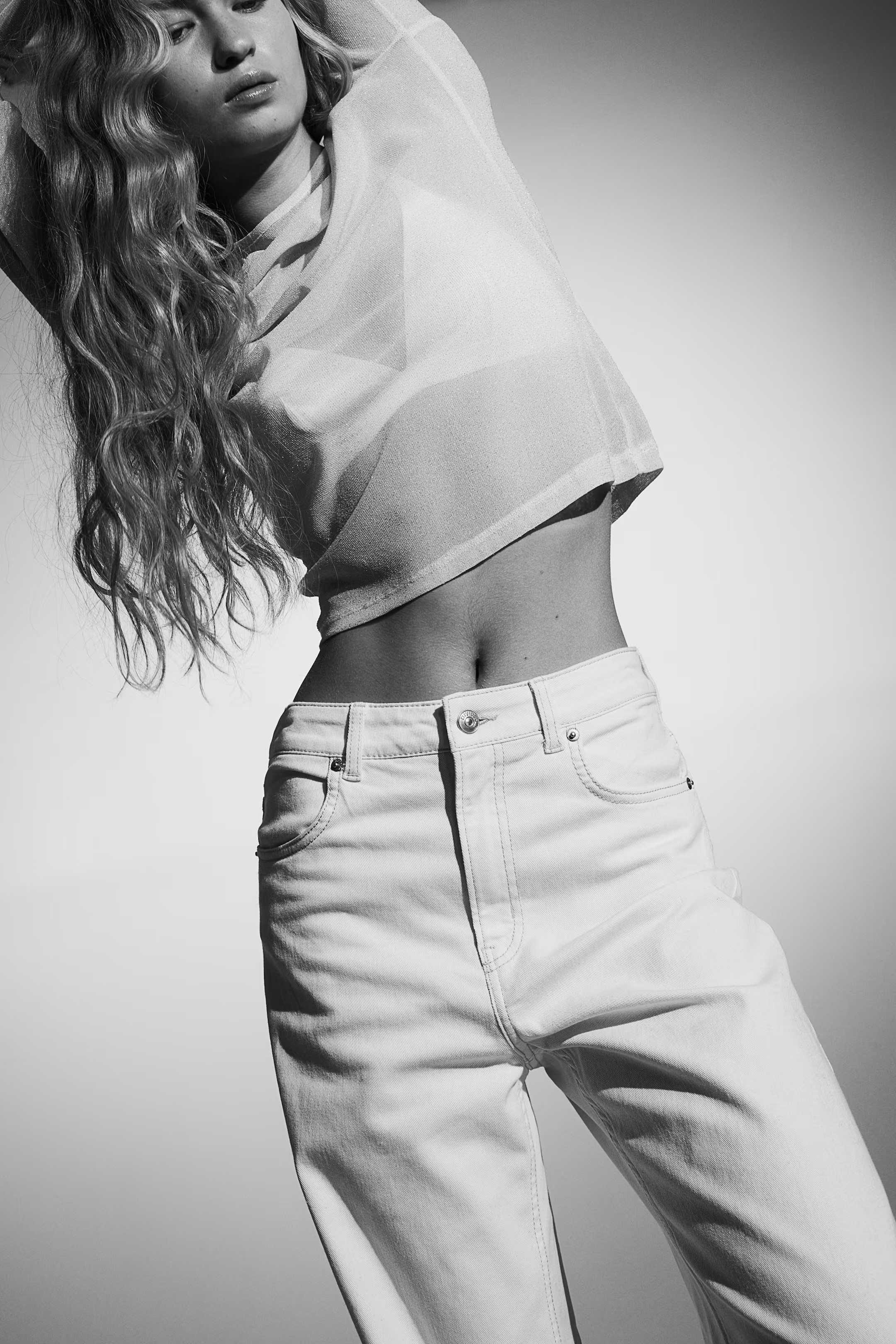 Wide-leg Twill Pants | H&M (US + CA)