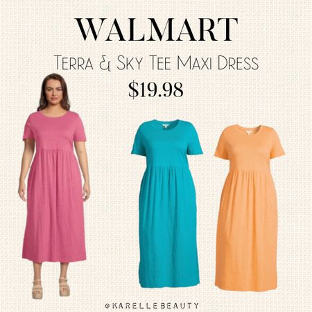 Walmart Terra & Sky Plus Size Gathered Waistband Tee Maxi Dress. 

#LTKfindsunder50 #LTKSeasonal #LTKplussize