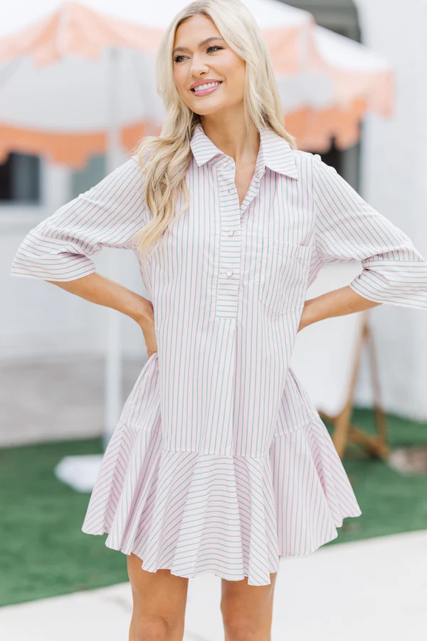 The Genuine Pink Striped Dress | The Mint Julep Boutique