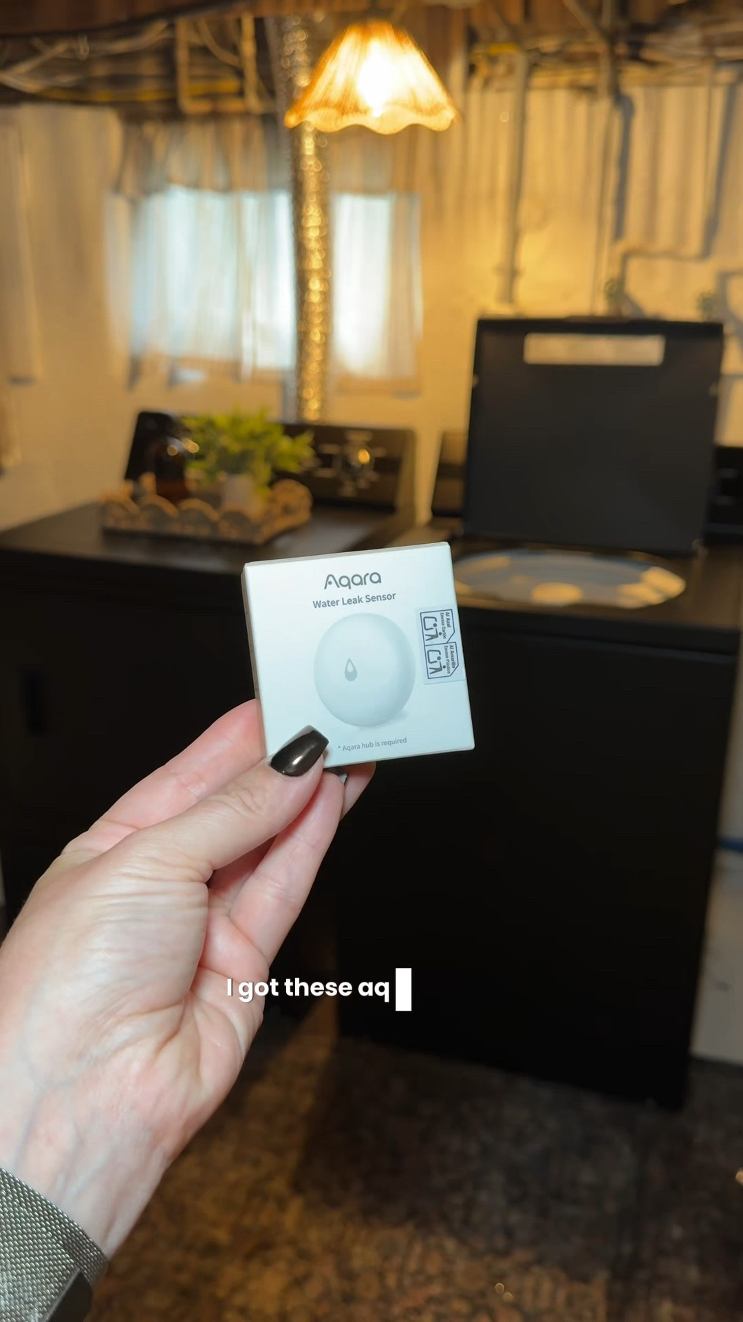 Making my 100-year-old home smart 🏡🧠 Using Aqara smart water leak sensors in my basement laundry + well area, plus another near the sump pump just in case we ever have a leak. Old home + smart tech = peace of mind. This is one step in my smart home journey follow along for more upgrades.  
 #smarthome #homeupgrades #oldhomerenovation #smarthometech #basementrenovation 