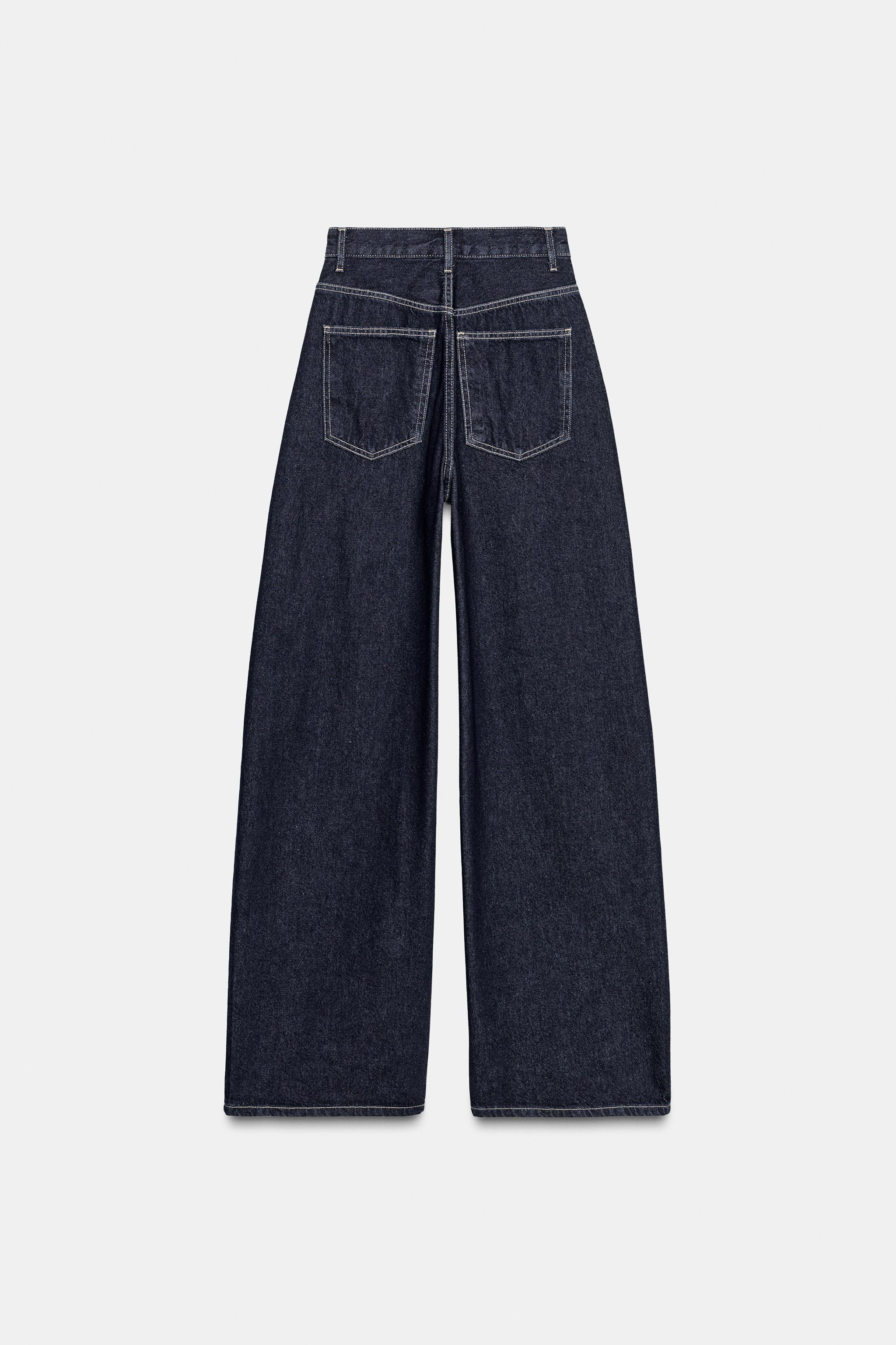 TRF EXTRA WIDE LEG HIGH-WAIST JEANS | Zara US