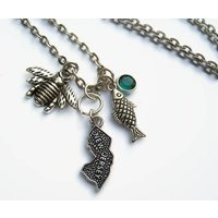 Personalized New Jersey Necklace, Us State Map Jewelry, Custom Birthstone Geography Neckace, Choose Your Length | Etsy (US)