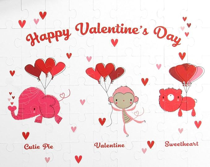 Happy Valentine's Day Puzzle for Kids, Beautiful Box, Fun and Bright Colors, Just Right for Kids ... | Amazon (US)