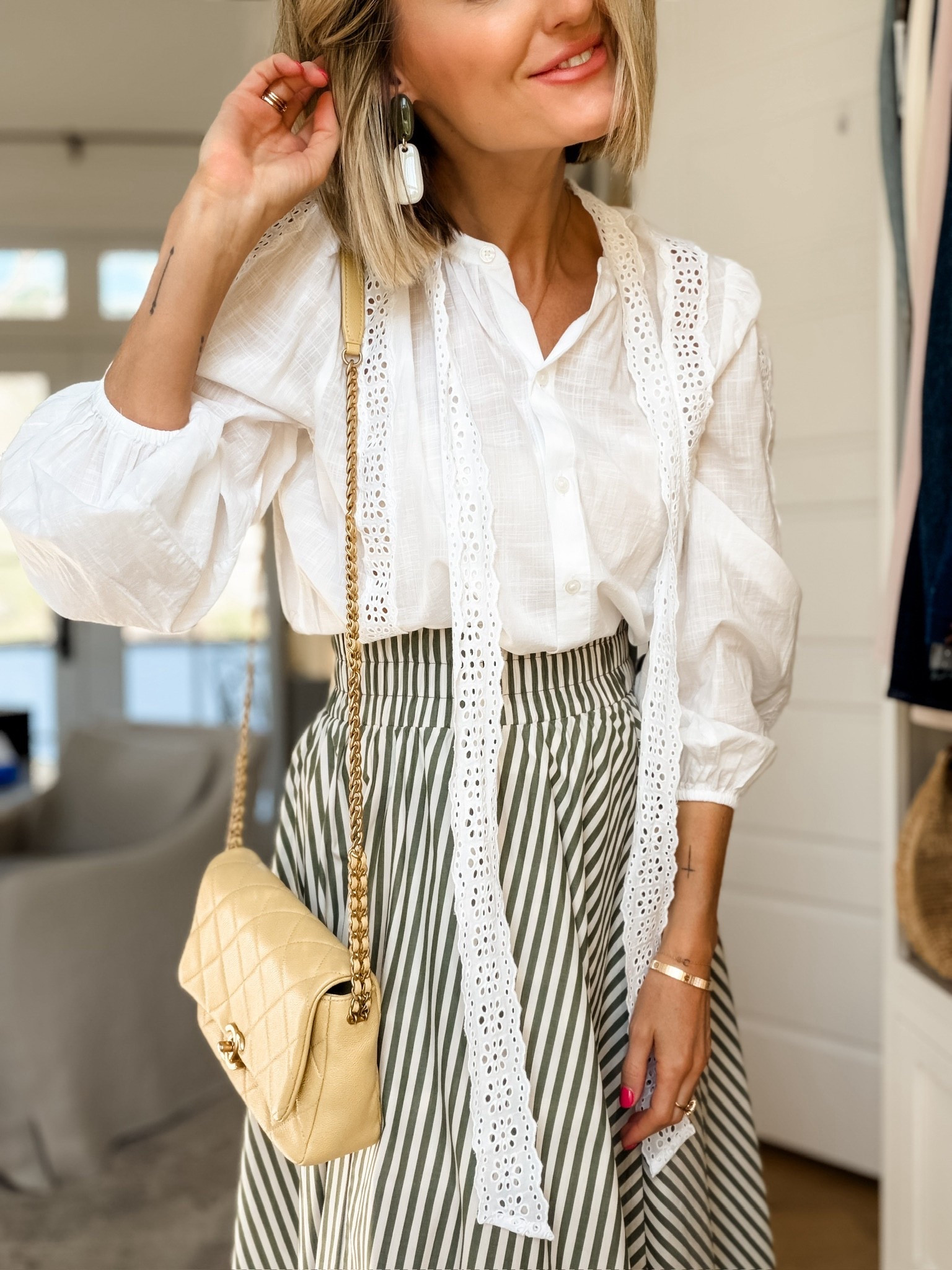 How cute are these green & white earrings?! Perfect for the Master’s! Wearing XS in the top. 

Loverly Grey, Masters outfit ideas, statement earrings, spring accessories 

#LTKSeasonal #LTKootd