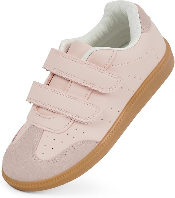Sneakers for Girls and Boys, Non Slip Breathable Toddler and Kids Dual Hook and Loops Walking Ten... | Amazon (US)