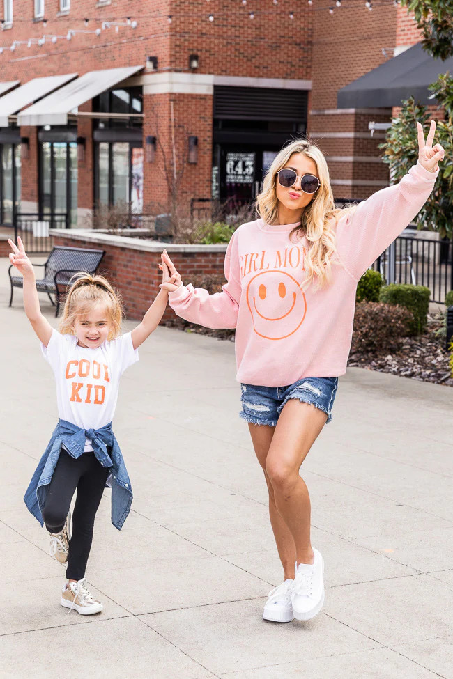 Cool Kid White Graphic Tee | Pink Lily