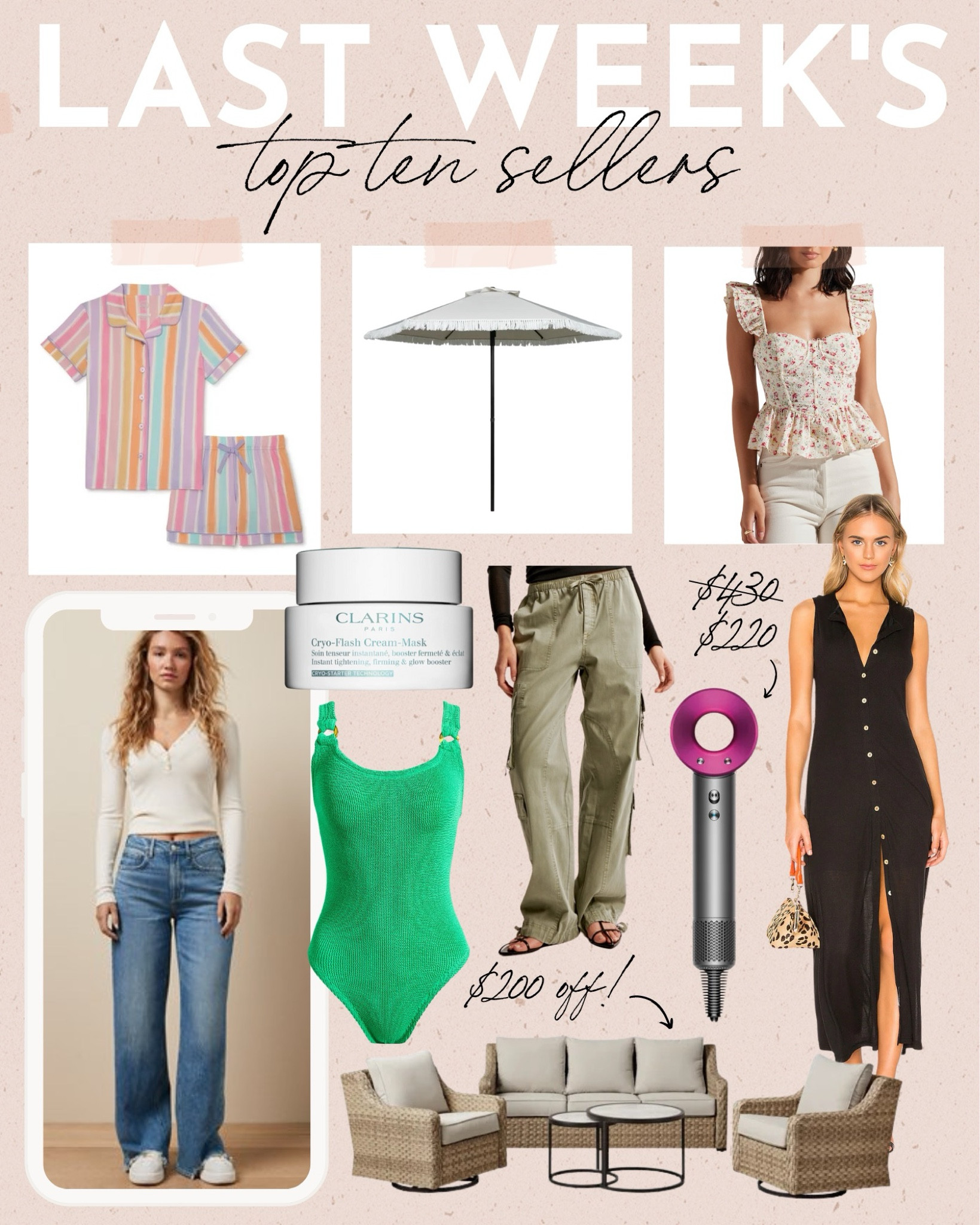 Last Week’s Top 10 Sellers ✨
walmart fashion finds, walmart home, spring patio furniture, american eagle jeans, denim sale, cargo pants, one piece swimsuit, spring fashion finds 

#LTKstyletip #LTKsalealert #LTKhome