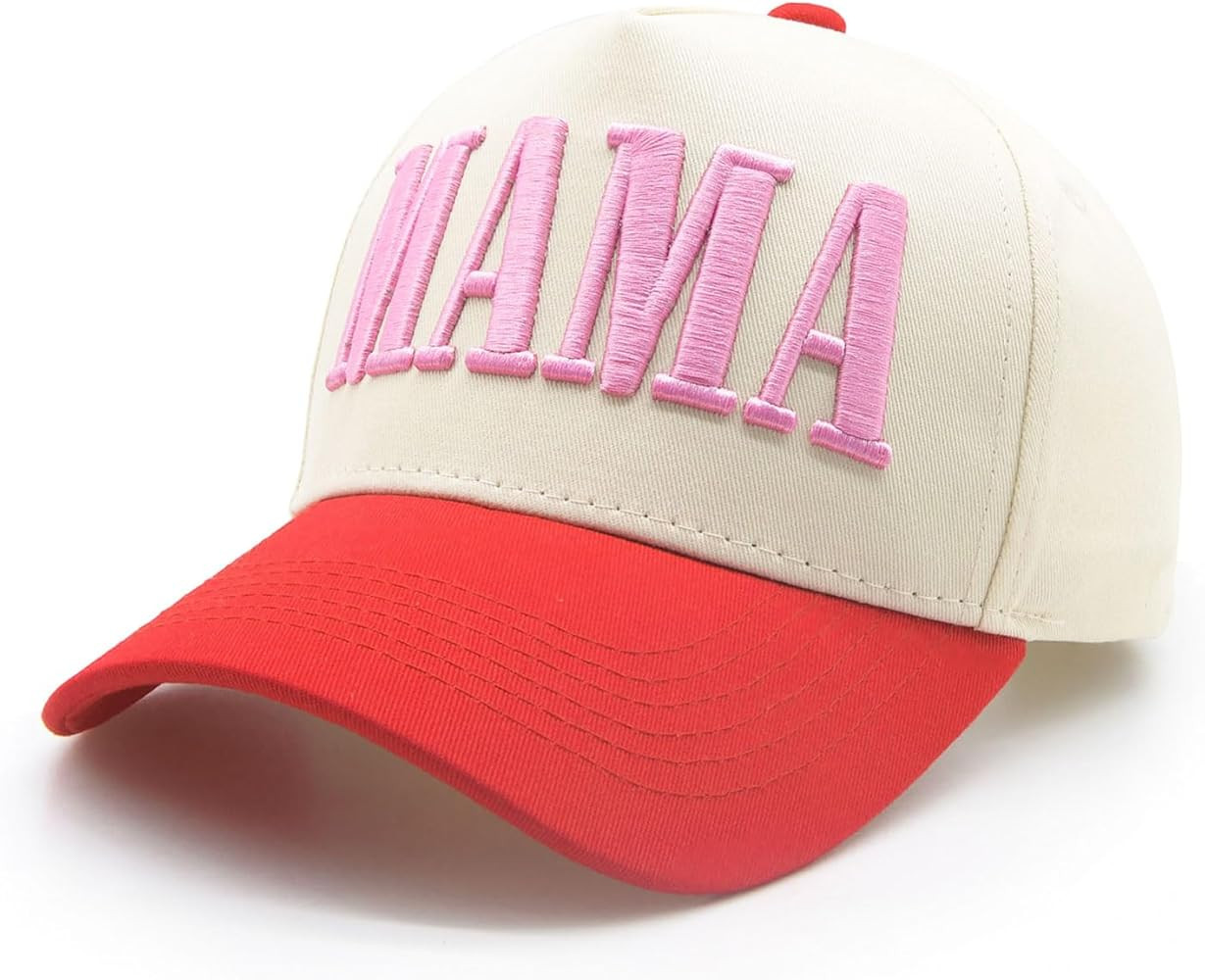 Womens Mama Trucker Hat, Vintage Snapback Mom Baseball Cap, Trendy New Mom Gifts Mothers Day Outf... | Amazon (US)