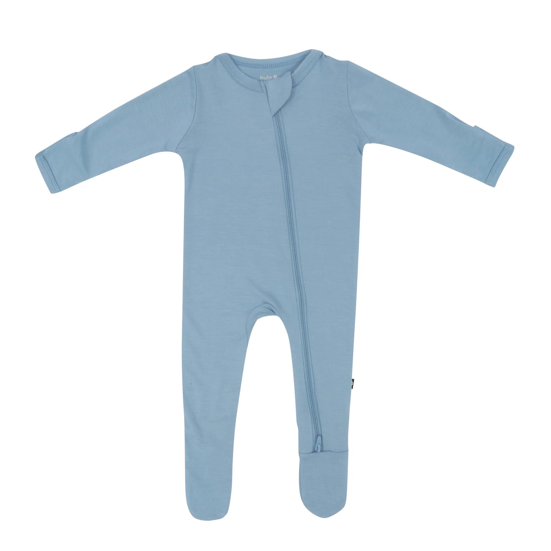 Zippered Footie in Slate | Kyte BABY