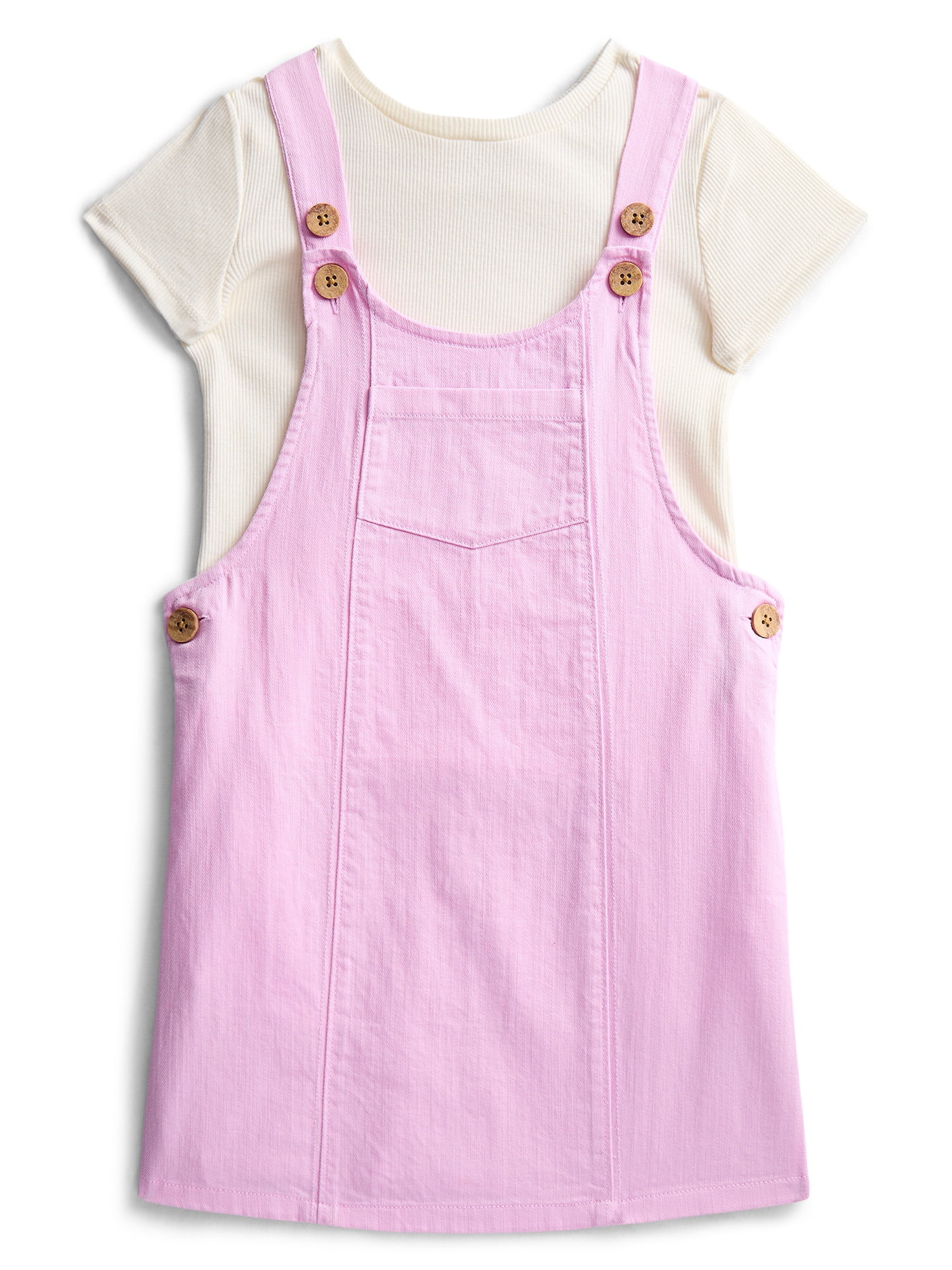Wonder Nation Girls Skirtall and Short Sleeve Tee Set, 2-Piece, Sizes 4-10 | Walmart (US)