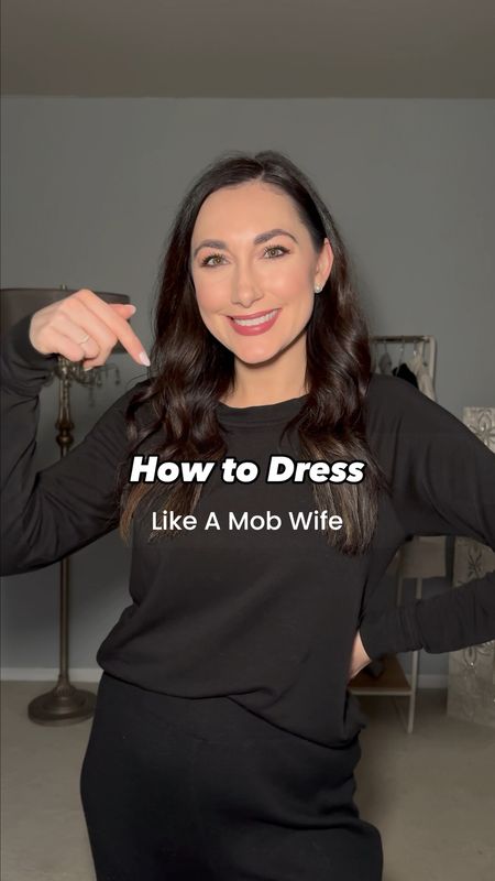 How to dress like a mob wife🖤😆 I am all about finding your own personal style and buying pieces that fit within that versus following all the trends. It is too hard to keep up with all the new aesthetics that are trending since they change like the seasons. However, being half Italian, I could not resist seeing if I could put together an outfit based on this audio. I love all of these pieces individually and although they work together they would not necessarily be how I would style them. I do think it is fun every now and then to step outside your comfort zone and try something new. What do you of aesthetics or trends in general? Do you like following them or incorporating somethings from them that fit with your personal style?⬇️

#mobwifeaesthetic #winteroutfit #blackcoat #outfitstyling #mobwifestyle #leatherpants #italiangirl 

#LTKSeasonal #LTKitbag #LTKstyletip