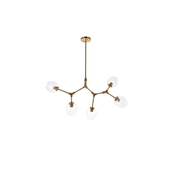 Cavoli 5 lights brass chandelier | Walmart (US)
