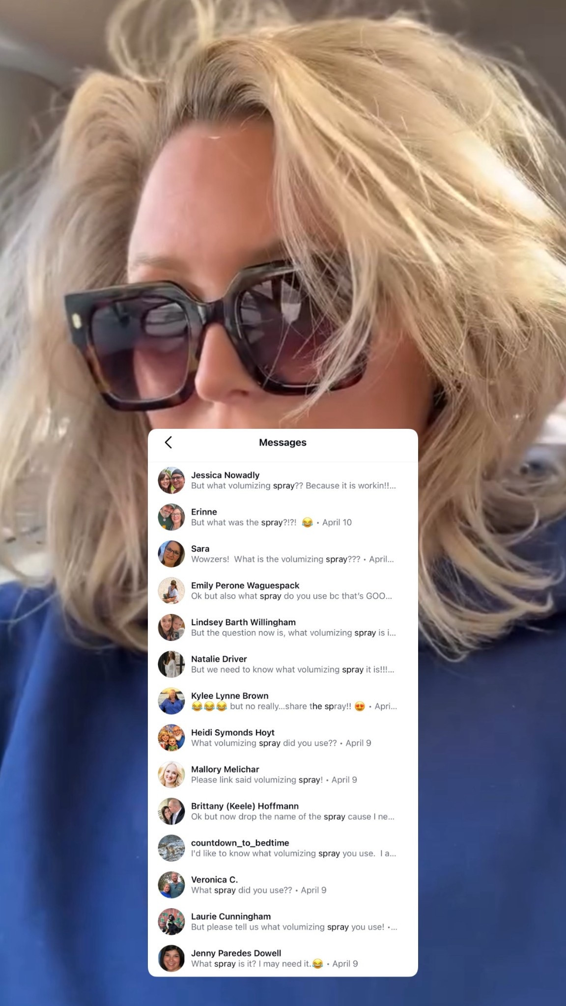 Shocked and in awe of this volume spray!! Also used airwash this day! 

#LTKOver40 #LTKSaleAlert #LTKBeauty