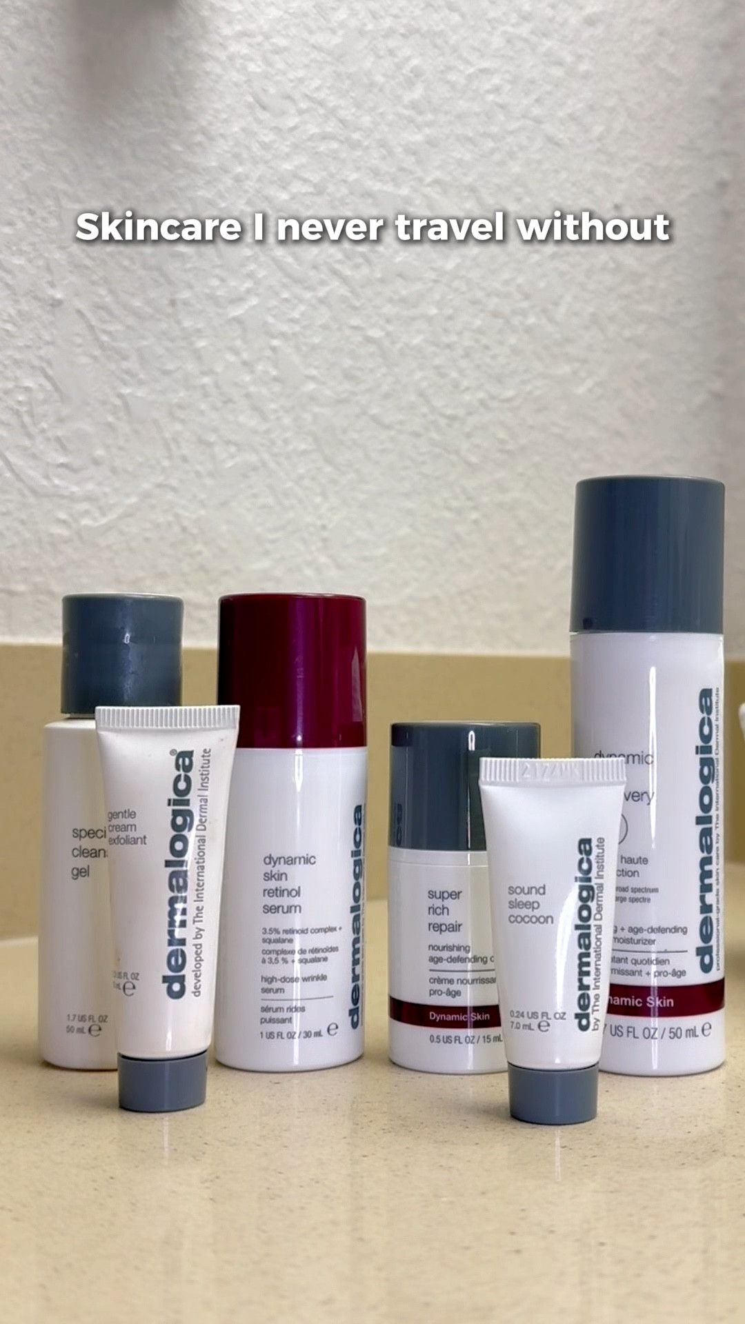 Travel skincare essentials ✨
These Dermalogica favorites keep my skin calm, hydrated, and glowing...even on the go.
Linked here 🤍

#LTKTravel #LTKselfcare #LTKBeauty