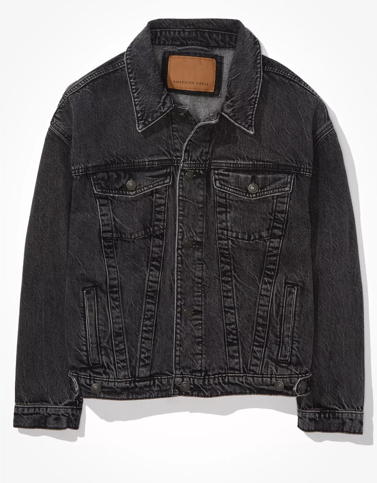AE '90s Boyfriend Oversized Denim Jacket | American Eagle Outfitters (US & CA)