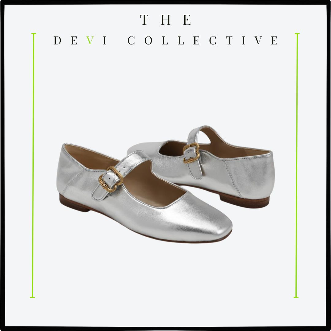 mary jane style metallic flats. These run TTS. I have a wide toe box and wear my true size comfortably. 

#holidayoutfits #maryjane #flats  

 #LTKHoliday #LTKStyleTip #LTKShoeCrush